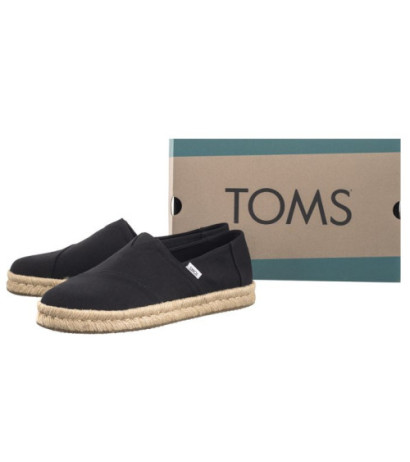 Toms Alp Rope 2.0 Black Recycled Cotton Slubby Woven 10019875 (TS38-b) čības