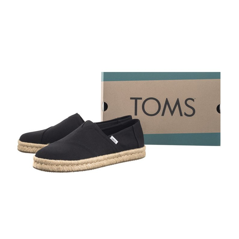 Toms Alp Rope 2.0 Black Recycled Cotton Slubby Woven 10019875 (TS38-b) sportiniai bateliai 