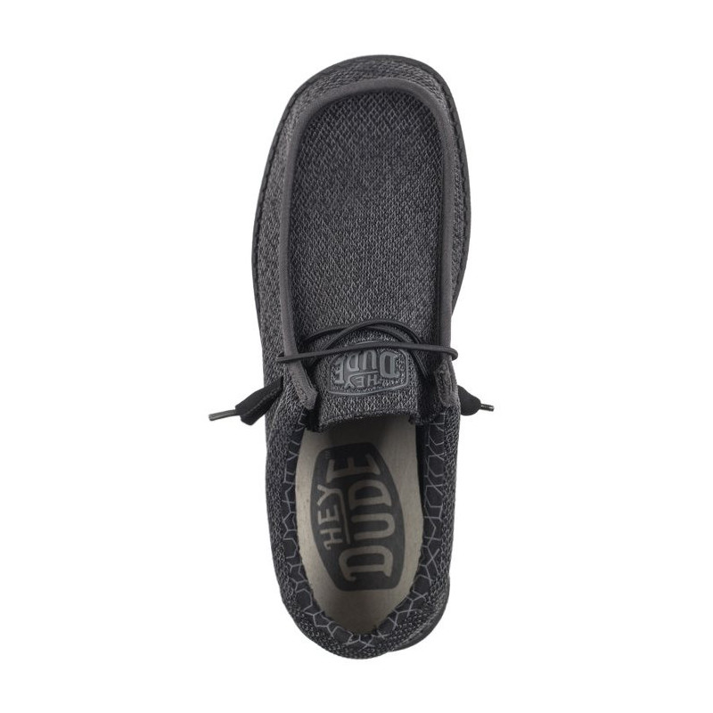 Hey Dude Wally Sox Micro Total Black 40019-0XJ (HY4-g) apavi