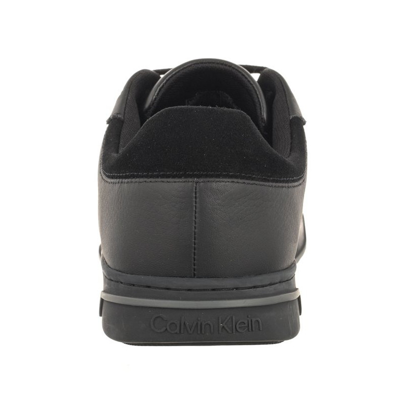 Calvin Klein Low Top Lace Up Lth Triple Black HM0HM01455 0GJ (CK416-a) sports shoes
