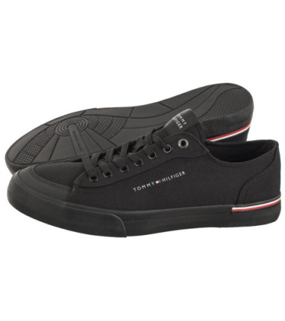 Tommy Hilfiger Corporate Vulc Canvas Black FM0FM04954 BDS (TH1028-a) čības