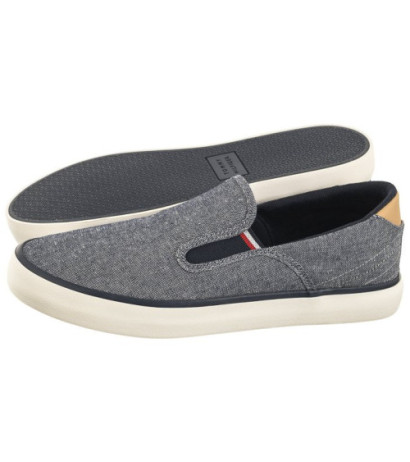 Tommy Hilfiger TH Hi Vulc Low Slipon Chambray Desert Sky FM0FM04947 DW5 (TH1030-a) čības