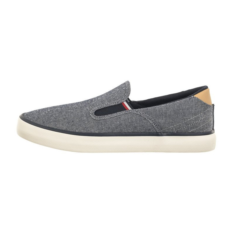 Tommy Hilfiger TH Hi Vulc Low Slipon Chambray Desert Sky FM0FM04947 DW5 (TH1030-a) sportiniai bateliai 