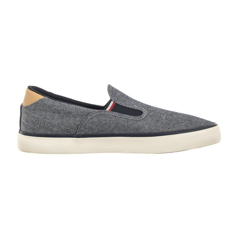 Tommy Hilfiger TH Hi Vulc Low Slipon Chambray Desert Sky FM0FM04947 DW5 (TH1030-a) sportiniai bateliai 