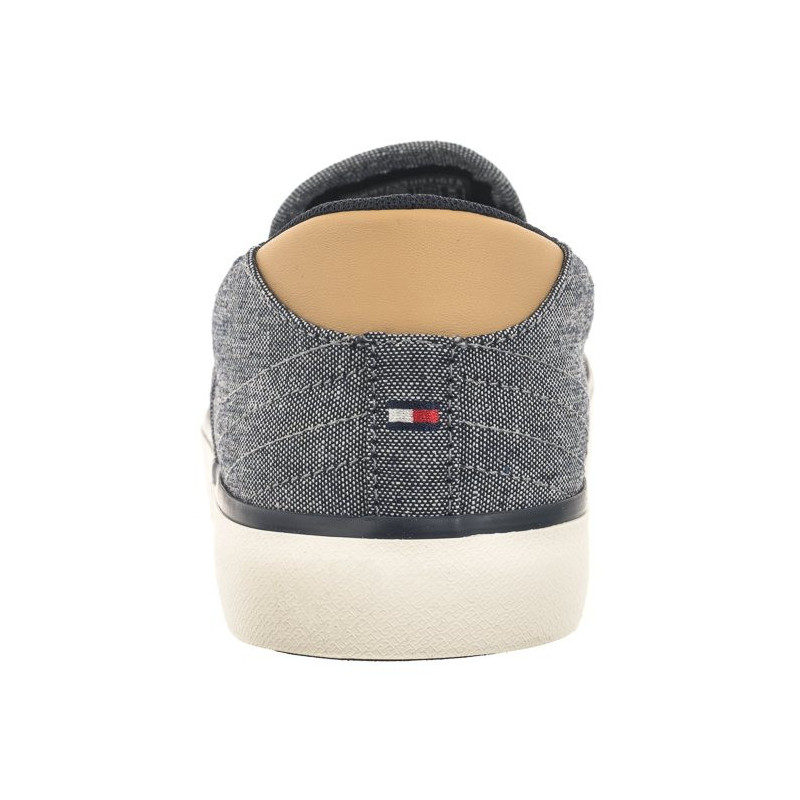 Tommy Hilfiger TH Hi Vulc Low Slipon Chambray Desert Sky FM0FM04947 DW5 (TH1030-a) sportiniai bateliai 