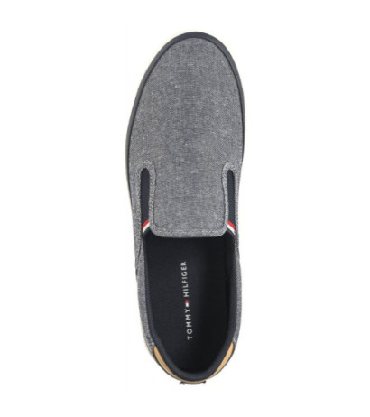 Tommy Hilfiger TH Hi Vulc Low Slipon Chambray Desert Sky FM0FM04947 DW5 (TH1030-a) sportiniai bateliai 