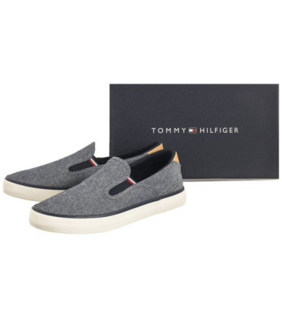 Tommy Hilfiger TH Hi Vulc Low Slipon Chambray Desert Sky FM0FM04947 DW5 (TH1030-a) Sneakers