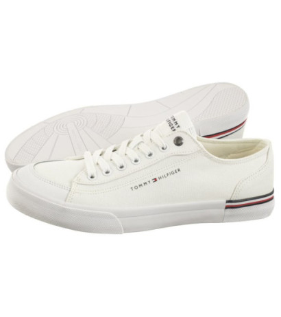 Tommy Hilfiger Corporate Vulc Canvas White FM0FM04954 YBS (TH1028-b) čības