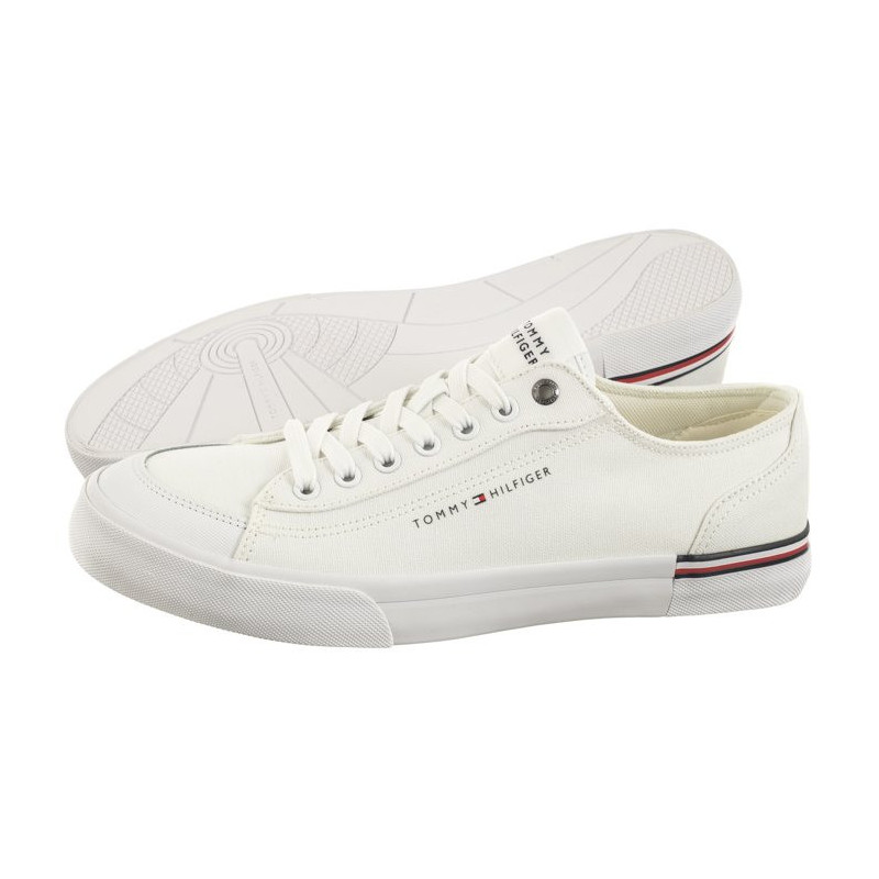 Tommy Hilfiger Corporate Vulc Canvas White FM0FM04954 YBS (TH1028-b) Sneakers