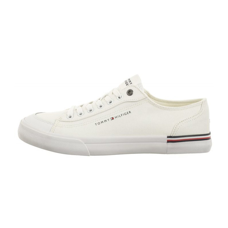 Tommy Hilfiger Corporate Vulc Canvas White FM0FM04954 YBS (TH1028-b) tossud