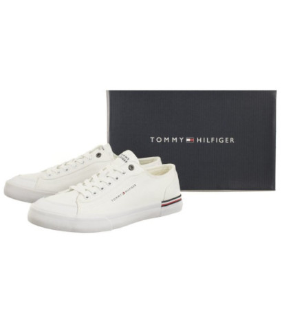 Tommy Hilfiger Corporate Vulc Canvas White FM0FM04954 YBS (TH1028-b) sportiniai bateliai 
