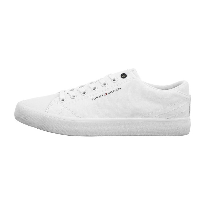 Tommy Hilfiger TH Hi Vulc Low Canvas White FM0FM04882 YBS (TH1079-a) čības