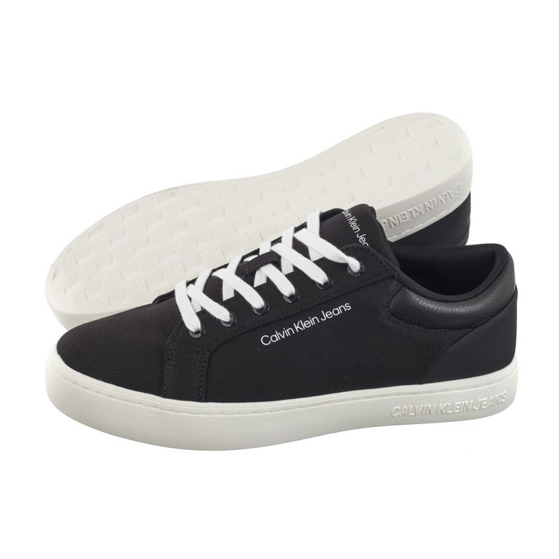 Calvin Klein Classic Cupsole Low Lth In Dc Black/Bright White YM0YM00976 0GM (CK495-a) sporta apavi