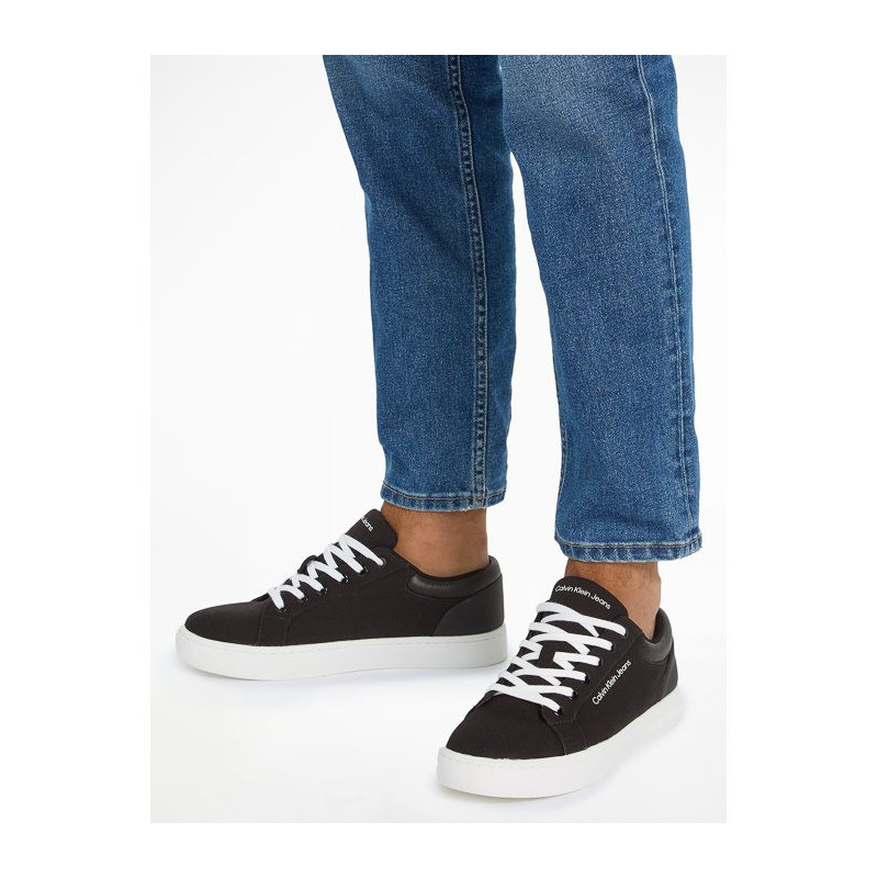 Calvin Klein Classic Cupsole Low Lth In Dc Black/Bright White YM0YM00976 0GM (CK495-a) spordijalatsid