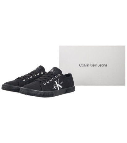 Calvin Klein Ess Vulcanized Low Laceup CS ML Triple Black YM0YM00306 0GL (CK497-a) Sneakers