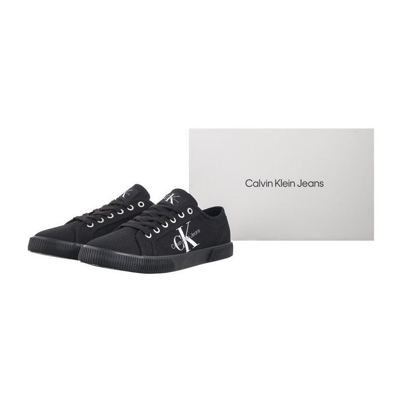 Calvin Klein Ess Vulcanized Low Laceup CS ML Triple Black YM0YM00306 0GL (CK497-a) Sneakers