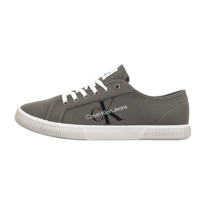 Calvin Klein Ess Vulcanized Low Laceup CS ML Dusty Olive/Bright White YM0YM00306 0IH (CK497-b) čības