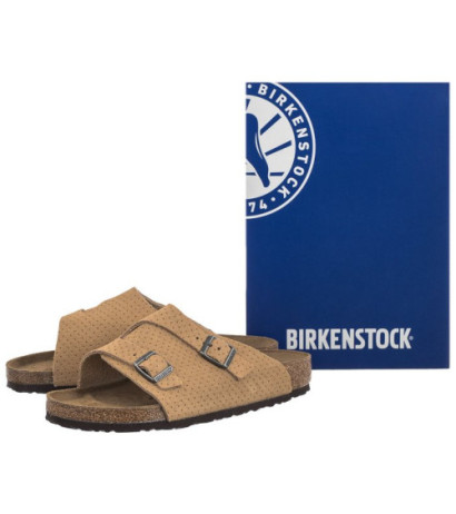Birkenstock Zurich Emboss Dots New Beige 1027036 (BK254-a) šlepetės