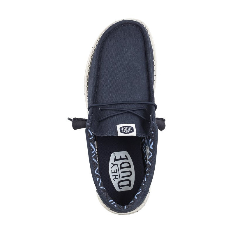 Hey Dude Wally Stretch Canvas Navy 40700-410 (HY14-a) apavi