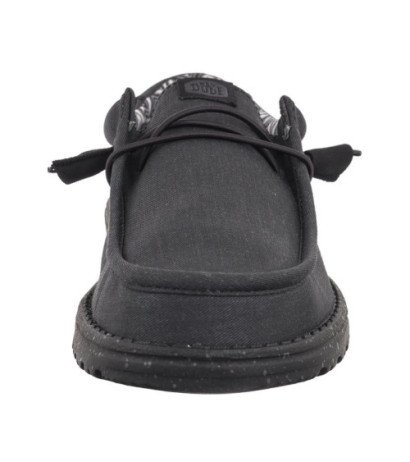 Hey Dude Wally Stretch Canvas Black 40700-060 (HY14-b) kingad