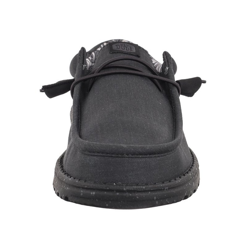Hey Dude Wally Stretch Canvas Black 40700-060 (HY14-b) apavi