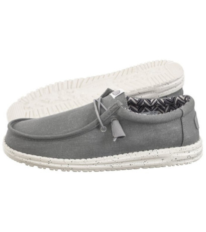 Hey Dude Wally Stretch Canvas Light Grey 40700-007 (HY14-c) shoes