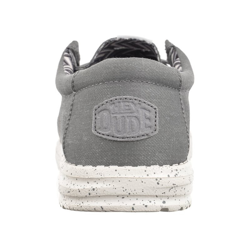 Hey Dude Wally Stretch Canvas Light Grey 40700-007 (HY14-c) apavi
