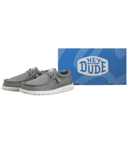 Hey Dude Wally Stretch Canvas Light Grey 40700-007 (HY14-c) batai