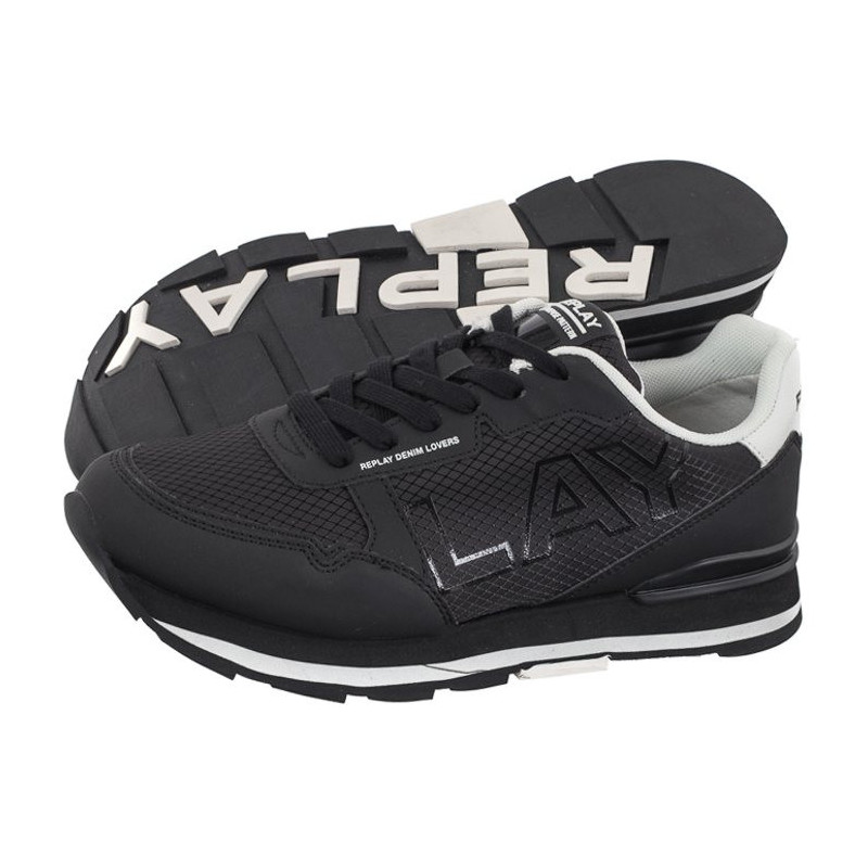 Replay Arthur Rep 1 GMS68.000.C0082T RS680082T 0008 Black/White (RP17-a) sporta apavi