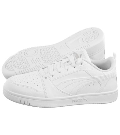 Puma Rebound v6 Low Puma White-Cool Light Grey 392328-03 (PU590-a) sporta apavi