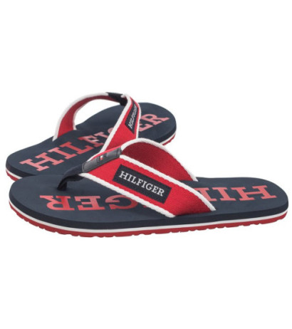 Tommy Hilfiger Patch Hilfiger Beach Sandal Primary Red FM0FM05024 XLG (TH1106-a) apavi
