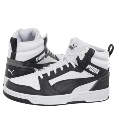 Puma Rebound v6 Puma White-Puma Black-Gray 392326-01 (PU587-b) sports shoes