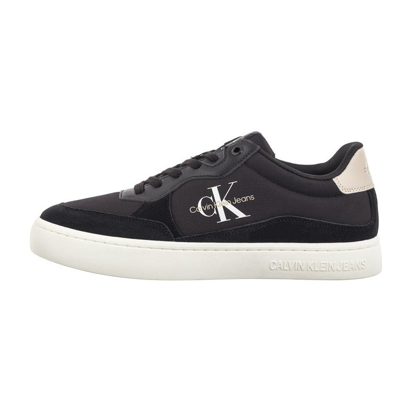 Calvin Klein Classic Cupsole Low Mix Mtl Black/Eggshell/White YM0YM01033 0GR (CK541-a) sportiniai bateliai