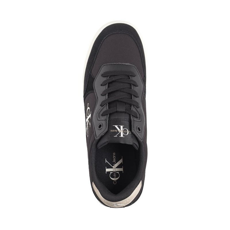 Calvin Klein Classic Cupsole Low Mix Mtl Black/Eggshell/White YM0YM01033 0GR (CK541-a) sporta apavi