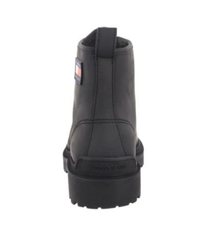 Tommy Hilfiger Tjm Leather Lace Up Boot Black EM0EM01447 BDS (TH1160-a) pārgājienu zābaki