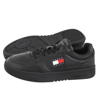 Tommy Hilfiger Tjm Cupsole Leather Ess Black EM0EM01443 BDS (TH1169-a) sporta apavi