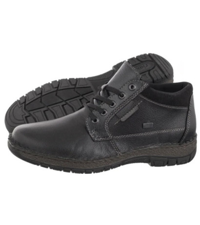 Rieker Czarne 05102-00 Black  (RI208-a) žygio batai