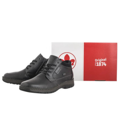 Rieker Czarne 05102-00 Black  (RI208-a) žygio batai