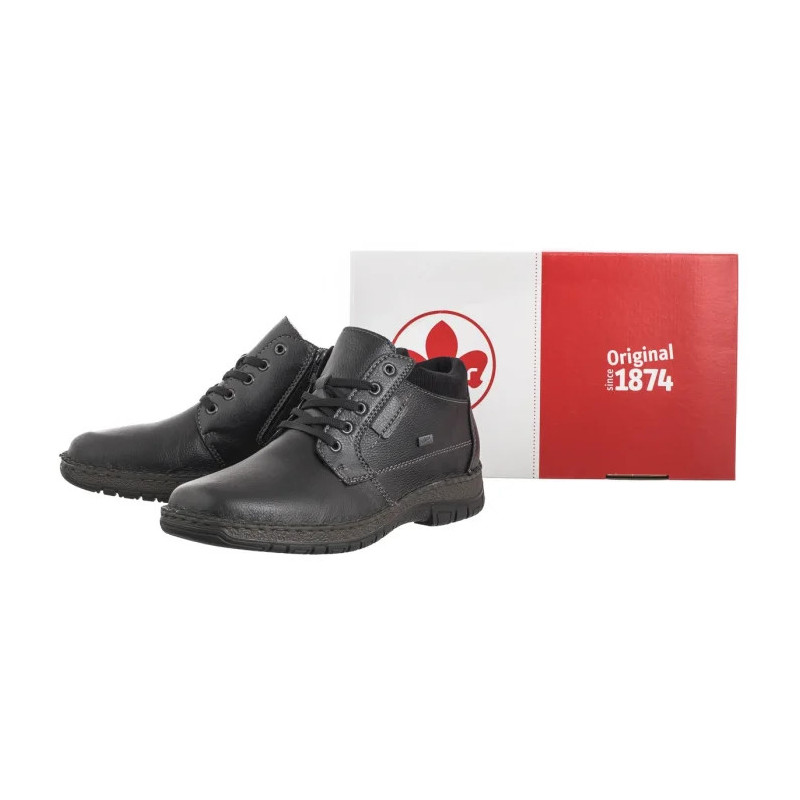 Rieker Czarne 05102-00 Black  (RI208-a) žygio batai