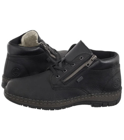 Rieker Czarne 05108-00 Black (RI217-a) žygio batai