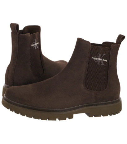 Calvin Klein Eva Boot Mid Chelsea Iconic Dr Triple Slate Black YM0YM01080 GWX (CK595-a) shoes