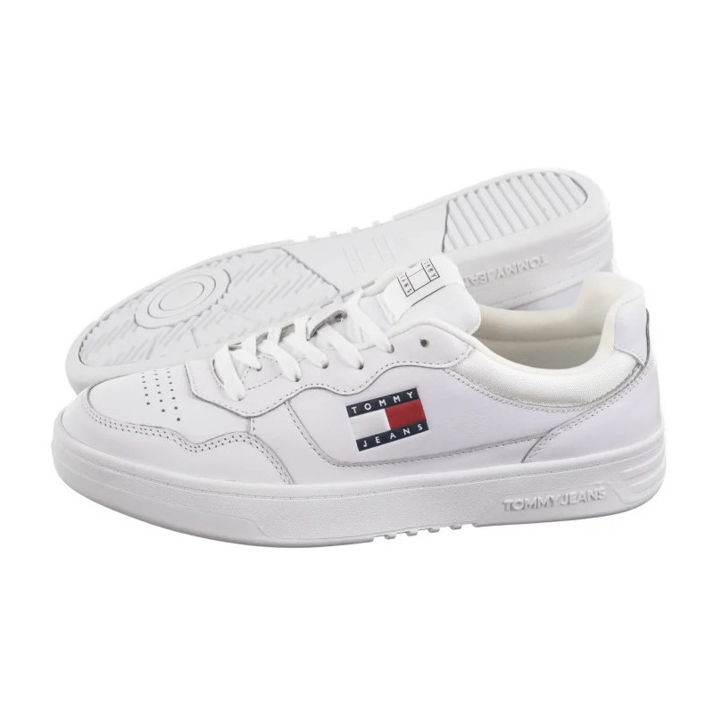 Tommy Hilfiger Tjm Cupsole Leather Ess White EM0EM01443 YBR (TH1169-b) spordijalatsid