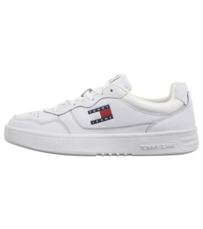 Tommy Hilfiger Tjm Cupsole Leather Ess White EM0EM01443 YBR (TH1169-b) sportiniai bateliai