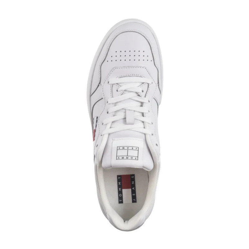 Tommy Hilfiger Tjm Cupsole Leather Ess White EM0EM01443 YBR (TH1169-b) sporta apavi