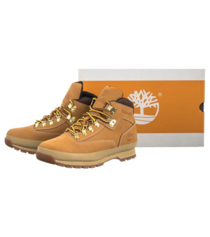 Timberland Euro Hiker Mid Lace Boot Wheat Nubuck 0A2P27 754 (TI136-a) apavi