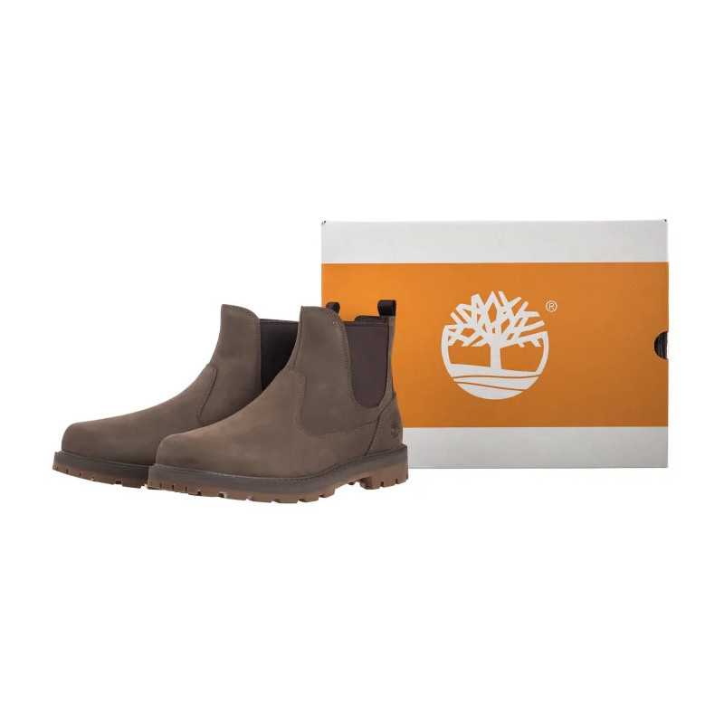 Timberland Britton Road Mid Chelsea Boot Medium Brown Nubuck 0A6A4W EM5 (TI141-a) kingad