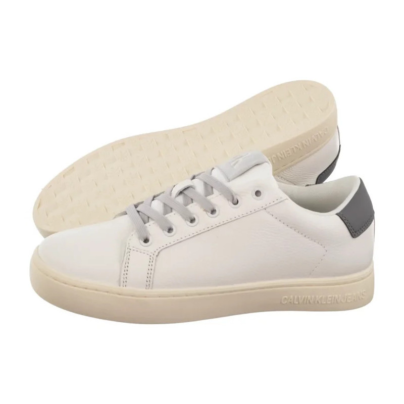 Calvin Klein Classic Cupsole Low Ohb Bright White/Creamy White YM0YM01164 0LD (CK605-a) sportiniai bateliai