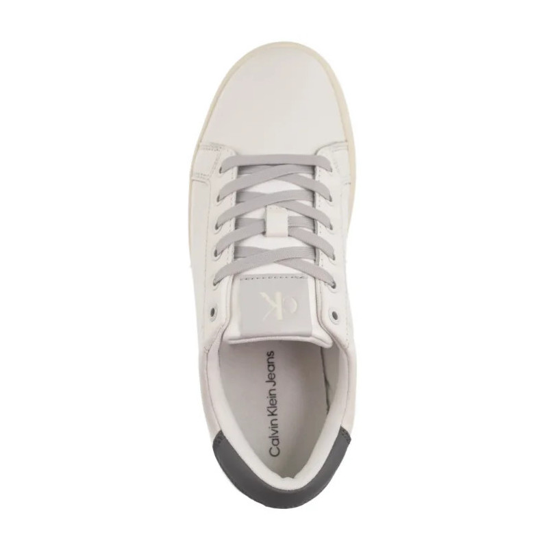 Calvin Klein Classic Cupsole Low Ohb Bright White/Creamy White YM0YM01164 0LD (CK605-a) sportiniai bateliai