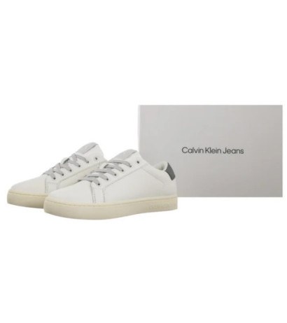 Calvin Klein Classic Cupsole Low Ohb Bright White/Creamy White YM0YM01164 0LD (CK605-a) sportiniai bateliai