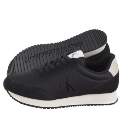 Calvin Klein Retro Runner Iconic Snk Black/Bright White YM0YM01119 0GM (CK611-a) sports shoes